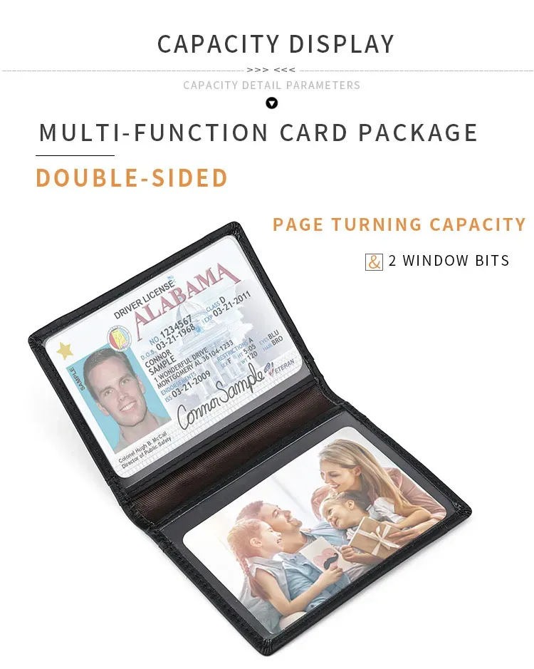 Designer Bag Ultra Thin Soft 100% Genuine Leather Mini Credit Multi RFID Slim Small Card Holder Men's Wallet_voghion.com