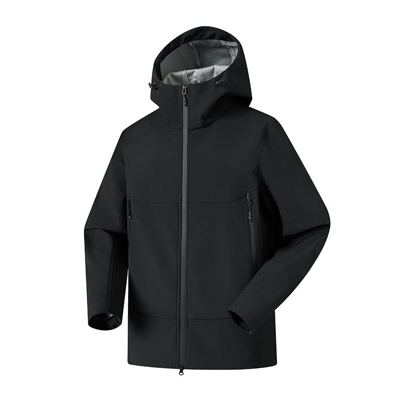 Outdoor Softshell Herren Damen, Winddicht Wasserdicht, Geeignet Zum Bergsteigen Und Radfahren, Kapuzenjacke_voghion.com