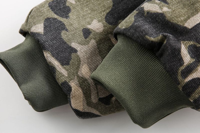Abbigliamento maschile Real Shot Giacca in cotone con collo in pelliccia mimetica di alta qualità_voghion.com