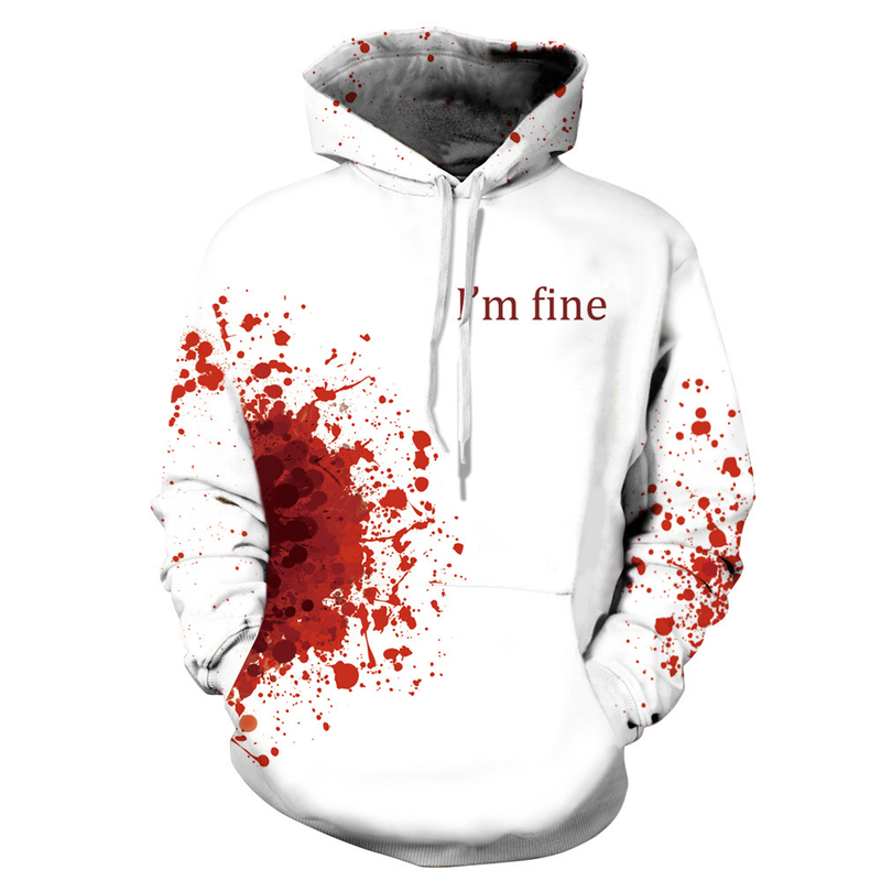 Halloween-Kapuzenpullover mit Blutstropfen im Digitaldruck_voghion.com