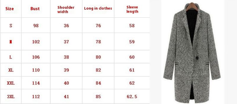 2024 Spring and Autumn New Women's High end Woolen Slimming Thick Long sleeved Coat_voghion.com