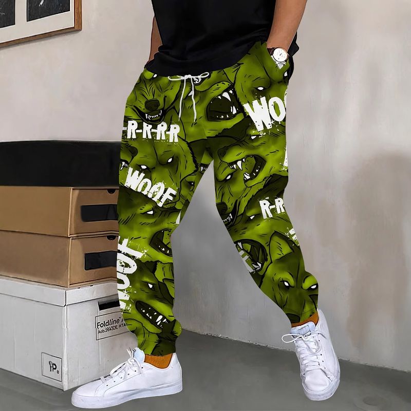 Pantalons polyvalents pour hommes, imprimés en 3D, style streetwear, produits premium, automne 2024, pantalons décontractés_voghion.com