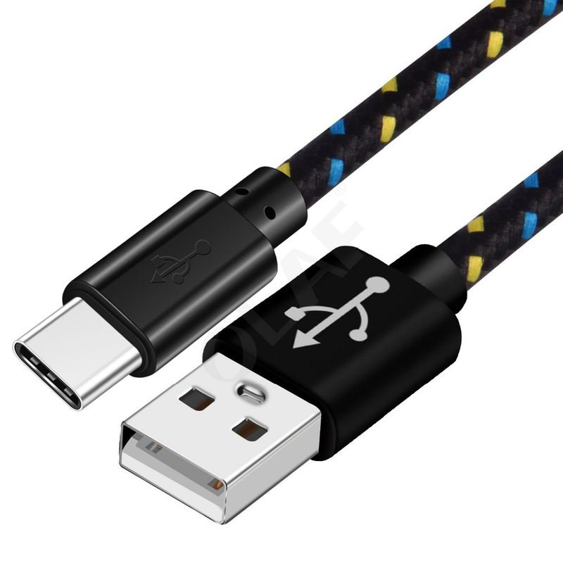 OLAF Nylon Braided Type 1M 2M 3M Data Sync Fast Charging USB C Cable For Samsung S9 S10 Xiaomi Mi9 Mi8 Huawei Type-C_voghion.com