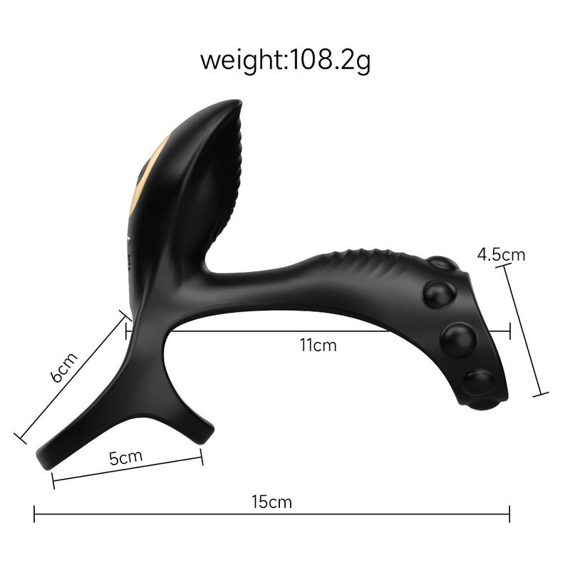 Anello per sperma Frank Lock, telecomando wireless con app, anello a tre anelli con doppia vibrazione, masturbatore maschile con risonanza del punto G e clitoride_voghion.com