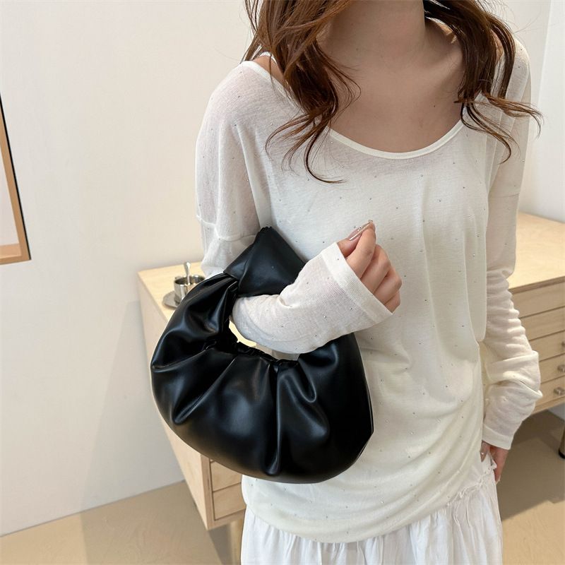 Einzigartige Nischendesign-Handtasche mit plissiertem Knoten 2025 Neue, super beliebte, vielseitige Cloud-Abendtasche für Damen_voghion.com