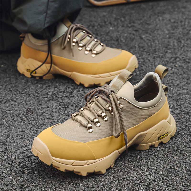 Work High Top Thick Bottom Hiking Shoes Casual Versatile Wear Comfortable Lightweight Stylish_voghion.com