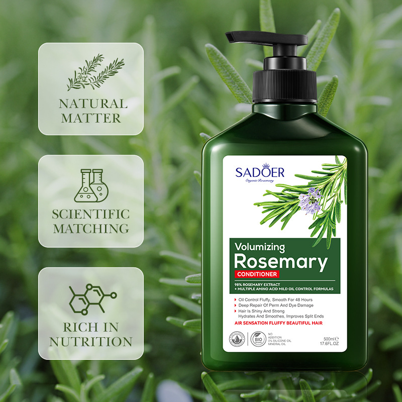 SADOER Rosemary Oil Control Repair Condicionador Suavizante Máscara Capilar Hidratante e Nutritiva em Inglês_voghion.com