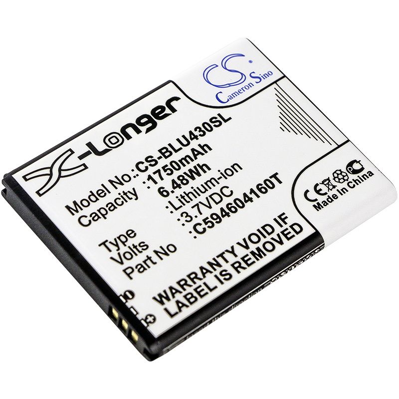 1750mAh Battery - CS-BLU430SL / Li-ion / Volts: 3.7_voghion.com
