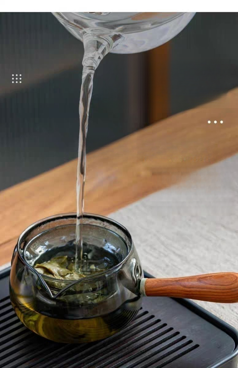 360 Rotating Teapot High Temperature Resistant Thickened New Glass Xiaoyao Tea Brewing Home Full Set_voghion.com