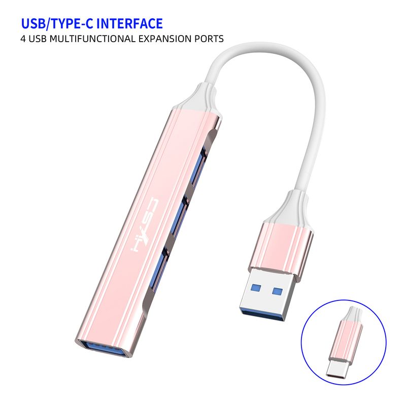 TYPE-C dokkolóállomás HUB négy az egyben elosztó számítógépes hub USB 3.0 hosszabbító_voghion.com