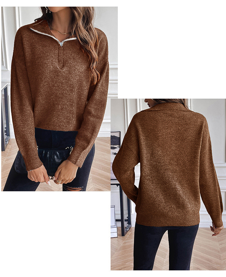 Halloween Pullover Diablo Subculture Skull Loose Long Sleeve Knitwear Female_voghion.com