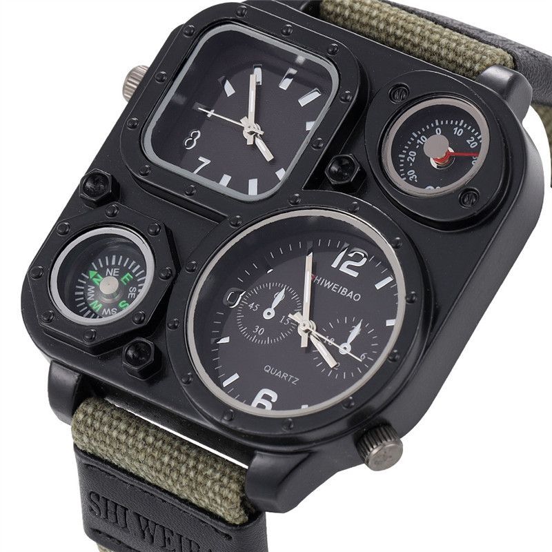 Cool Quartz Outdoor Yürüyüş Pusulası, Erkek Saati, Ortaokul Öğrencisi, Niş Özel Kuvvetler Asker Saati_voghion.com