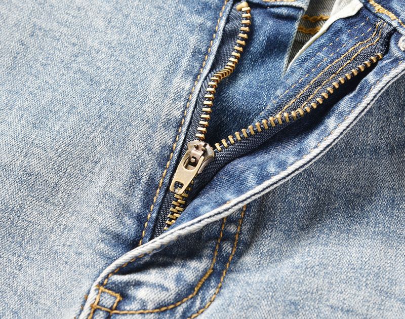 Herrenbekleidung High Street Diamond Splash Ink Wash Hole Patch Patchwork Hot Diamond Jeans Bettlerhose_voghion.com