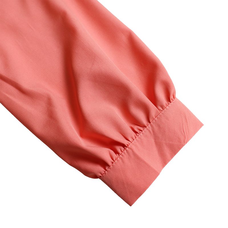 Damenbekleidung Übergröße Damenbekleidung Herbst neuer Stil Schnürung Plissee Langarm Farbabstimmung Temperament elegantes Kleid_voghion.com