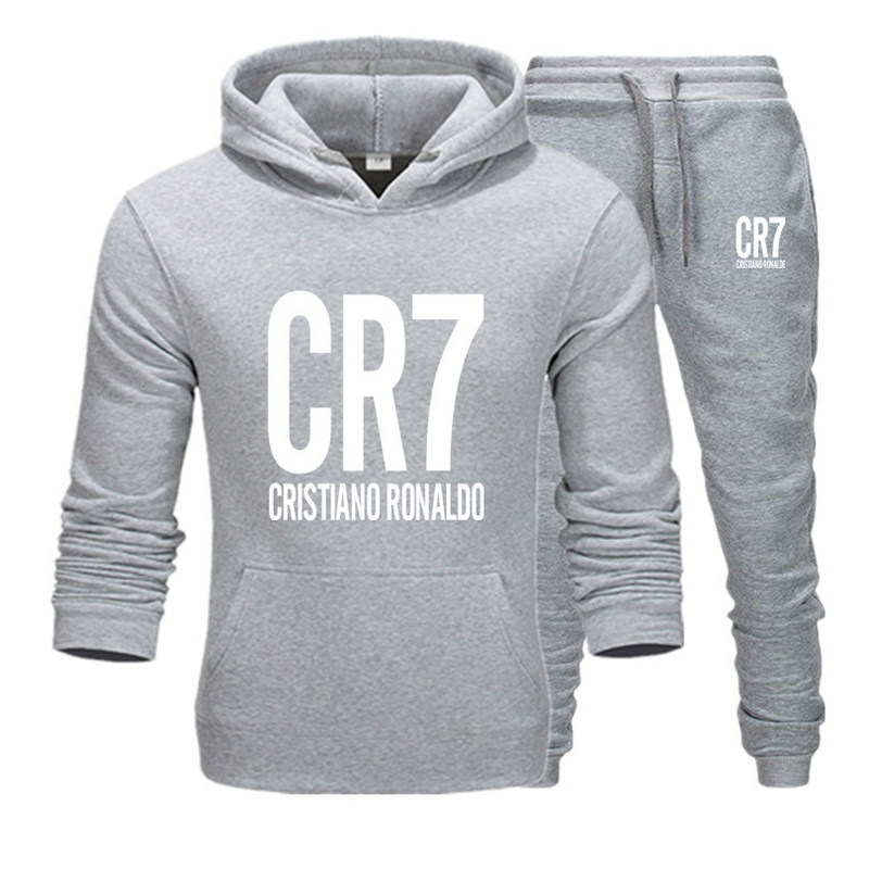 Herrenbekleidung Fertige Sportbekleidung Anzug Kapuzenpullover Anzug Sweatshirt + Jogginghose 2-teiliges Set_voghion.com
