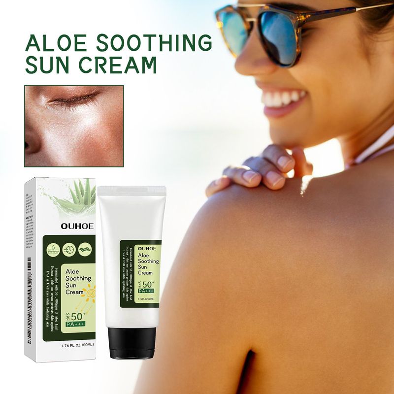 Aloe vera UV-szűrős, könnyű és frissítő, nem zsíros hidratáló védőkrém_voghion.com