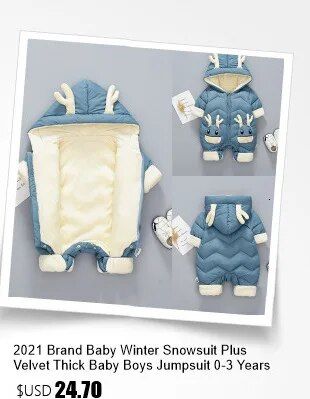 Vinter drengefrakke 2024 Ny babypelskrave Hættebomuld Plus Velvet Thicken Varm jakke til børn Parka 2-8 år Børnetøj_voghion.com