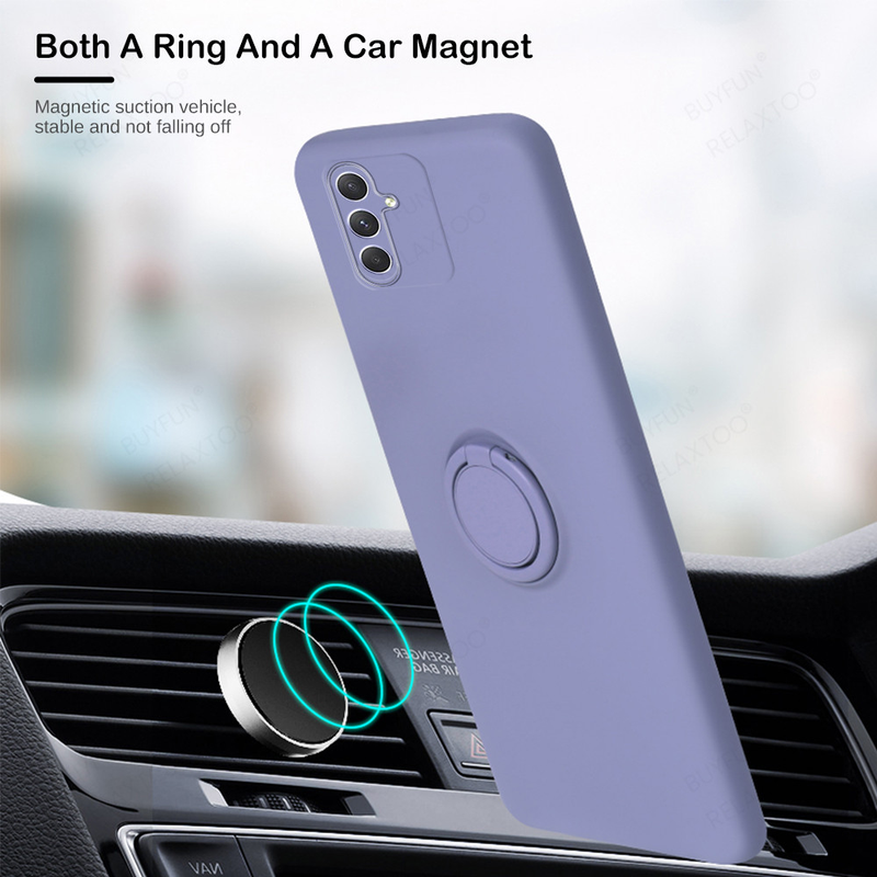 Samsung Galaxy A54 5G kotelolle Silicon Pehmeä kameran iskunkestävä kansi Sumsung A34 A14 4G 2023 auton magneettirengasjalustalle kaulanauhalle_voghion.com