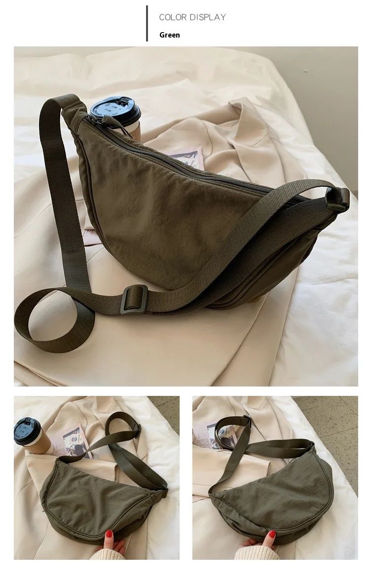 Borse a tracolla casual in nylon Hobos per donna, borse a tracolla firmate, grande capacità, borsa da viaggio per signora, borse da donna_voghion.com