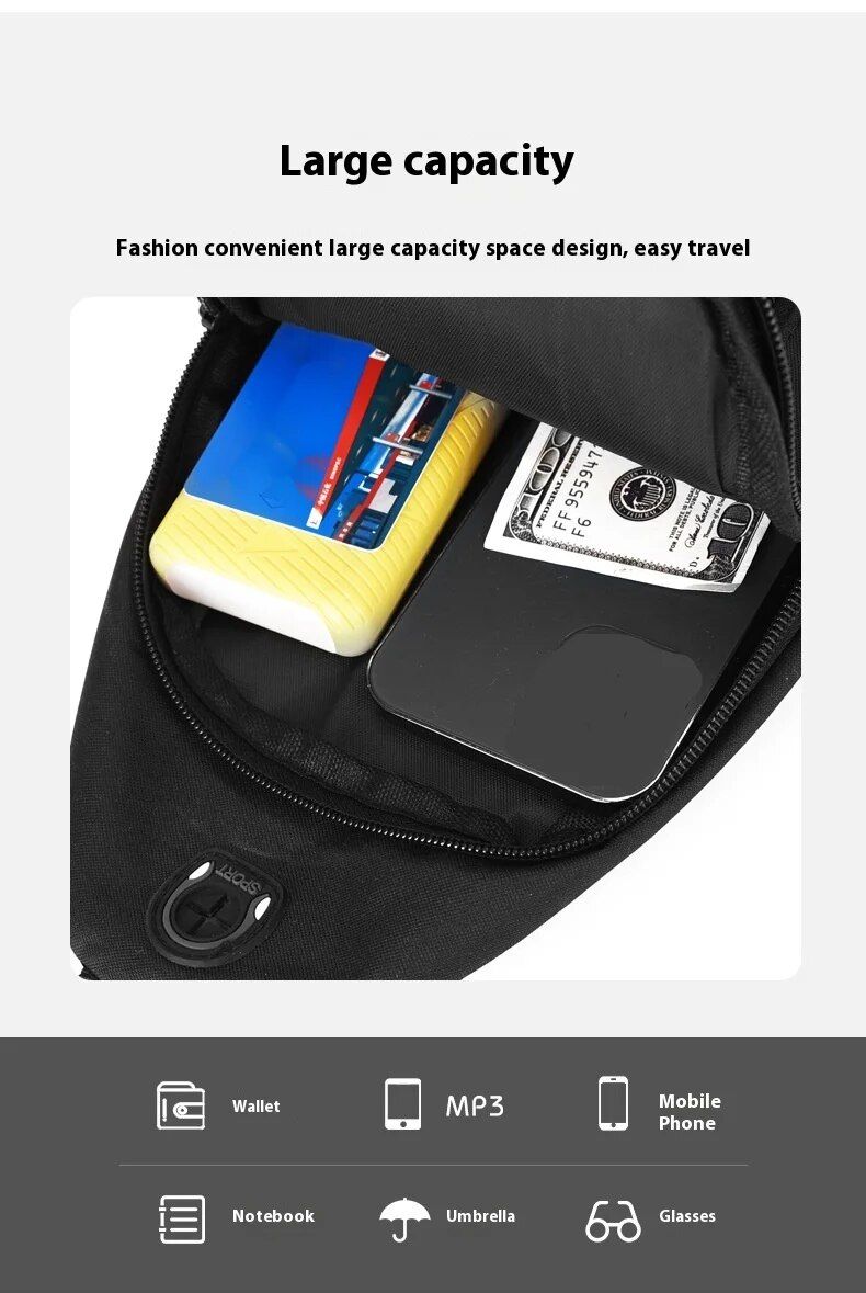 Borsa a tracolla casual portatile da uomo nuova 2024 Borsa a tracolla dal design unico e alla moda semplice e alla moda_voghion.com