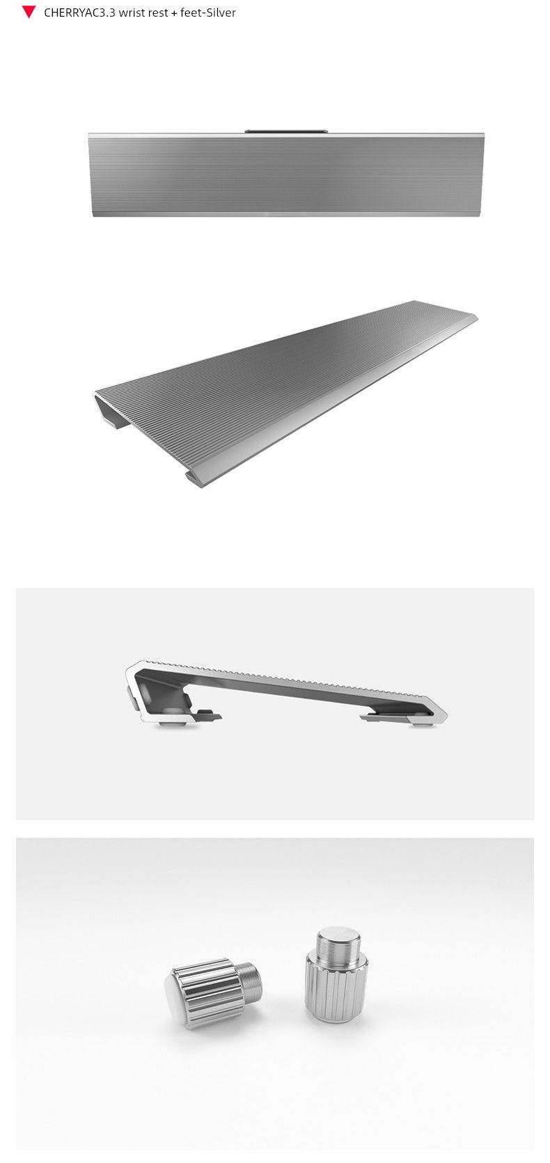 Cherry JA-0300 Match MX 3.0S billentyűzet, kéztartó tálca, csuklótámasz, alumíniumötvözet, anyag: ergonómia_voghion.com