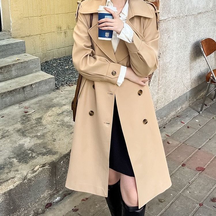 Vėjo neperpučiama striukė moterims rudeniui, smulkaus sudėjimo, suteikianti prabangos pojūtį. Nauja laisvalaikio stiliaus pavasario ir rudens britiška striukė._voghion.com