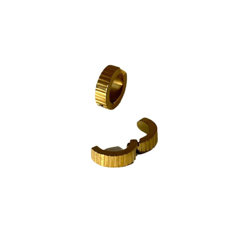 Fashionable INS Titanium Steel Square Minimalist Zircon Ear Cuff Earrings_voghion.com