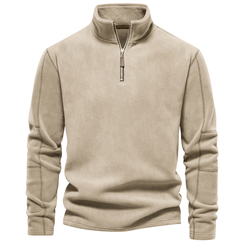 Autumn Winter New Half Zipper Long Sleeve Sweatshirt Trendy And Easiest For Match Men's Top_voghion.com