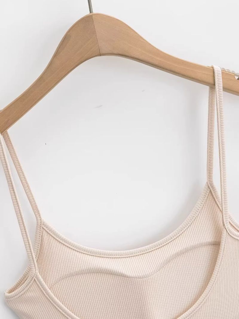 Halter strap, breast cushion, suspenders, bodysuit, bodysuit, one-piece tee, shapewear_voghion.com