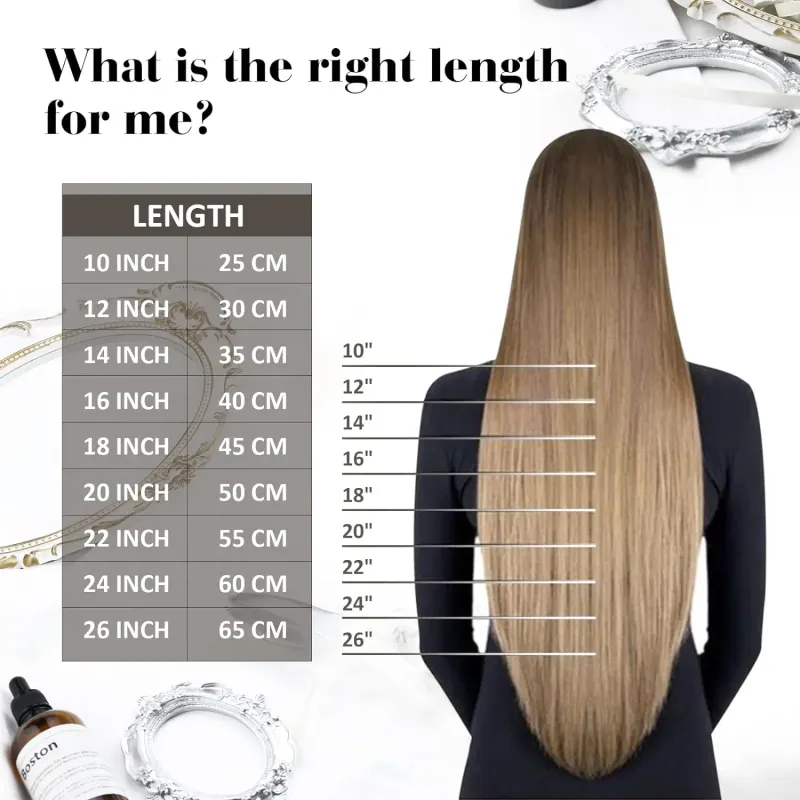 Extensiones de cabello humano brasileño 100 % liso con cinta adhesiva virgen LaaVoo_voghion.com