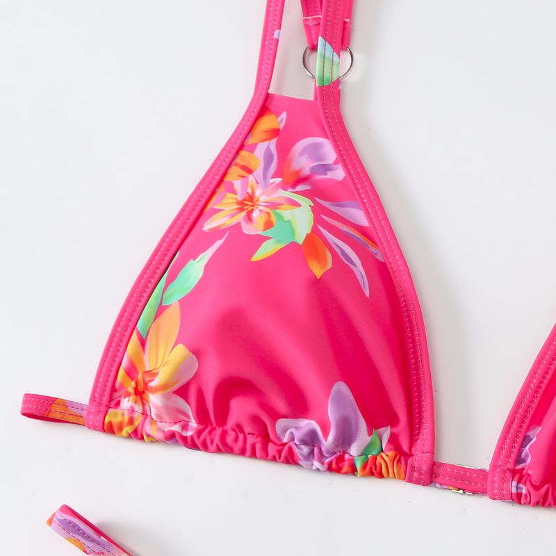 Swimwear Sexy Double Strap Three-Piece Bikini Swimsuit For Women_voghion.com