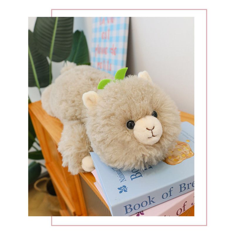 Adorable Soft Longhaired Alpaca Plush Toy Large Fluffy Animal Llama Stuffed_voghion.com