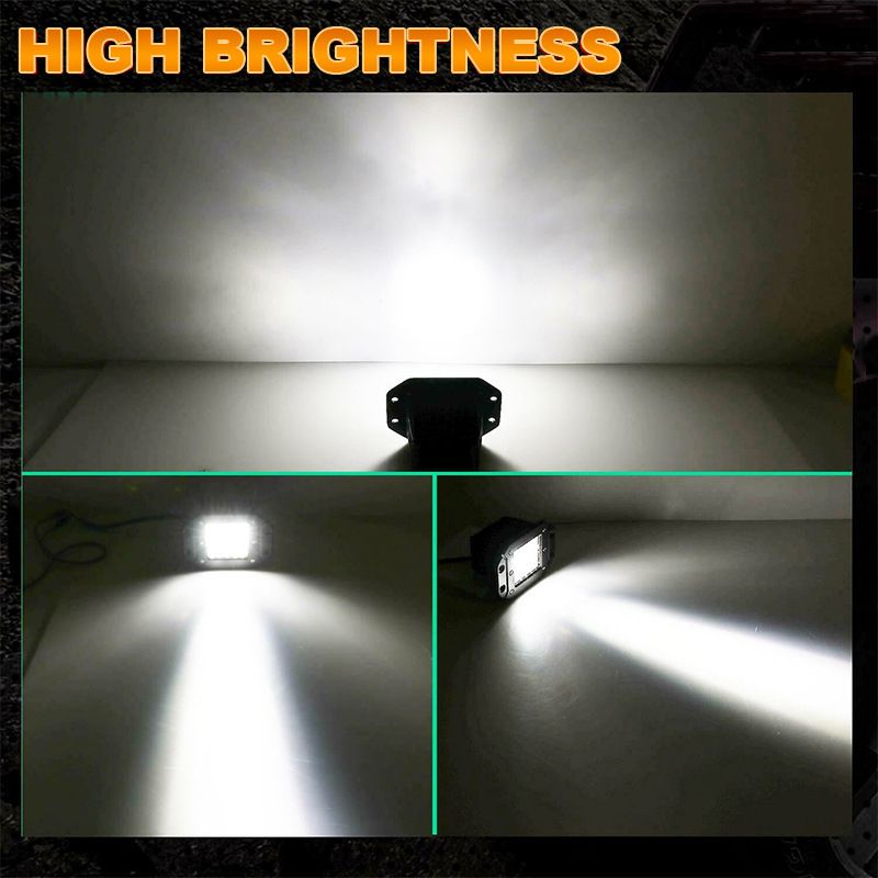 5 inch 40W inbouwspots voor Jeep Wrangler auto vrachtwagen offroad spot beam lenzen LED-pods mistlamp 12V 24V_voghion.com