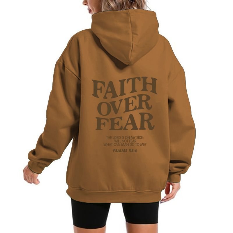 Unisex Fleece-Lined Hoodie With Kangaroo Pocket – Oversized Pullover Sweatshirt With Bold Letter Print For Streetwear & Casual Comfort_voghion.com