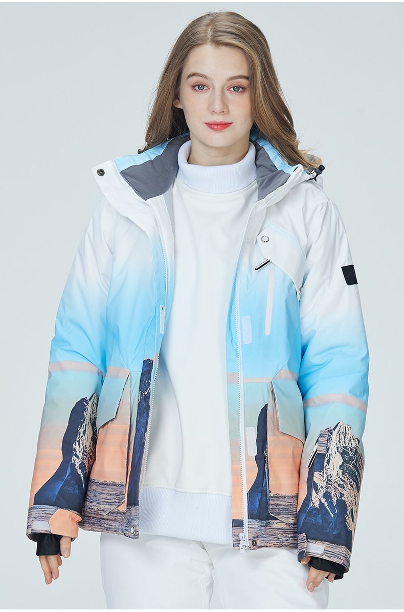 Nuovo completo da donna, con tavola singola e doppia, giacca da sci invernale calda e spessa in stile coreano_voghion.com