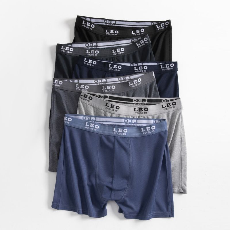 Underwear & Sleepwears Comfortable Breathable Mixed Color Three Pack Boxer Briefs_voghion.com