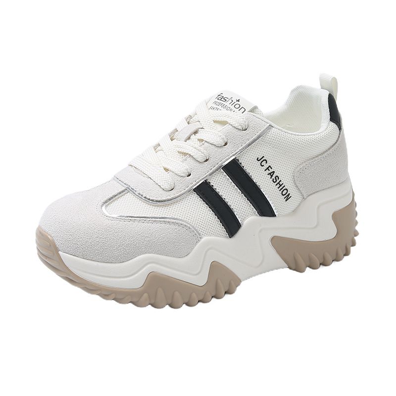 Koreanische Version von Papa für Frauen 2025 Neue Frühjahr Mode Innenhöhe zunehmende lässig dicke Sohle Farbe blockiert_voghion.com