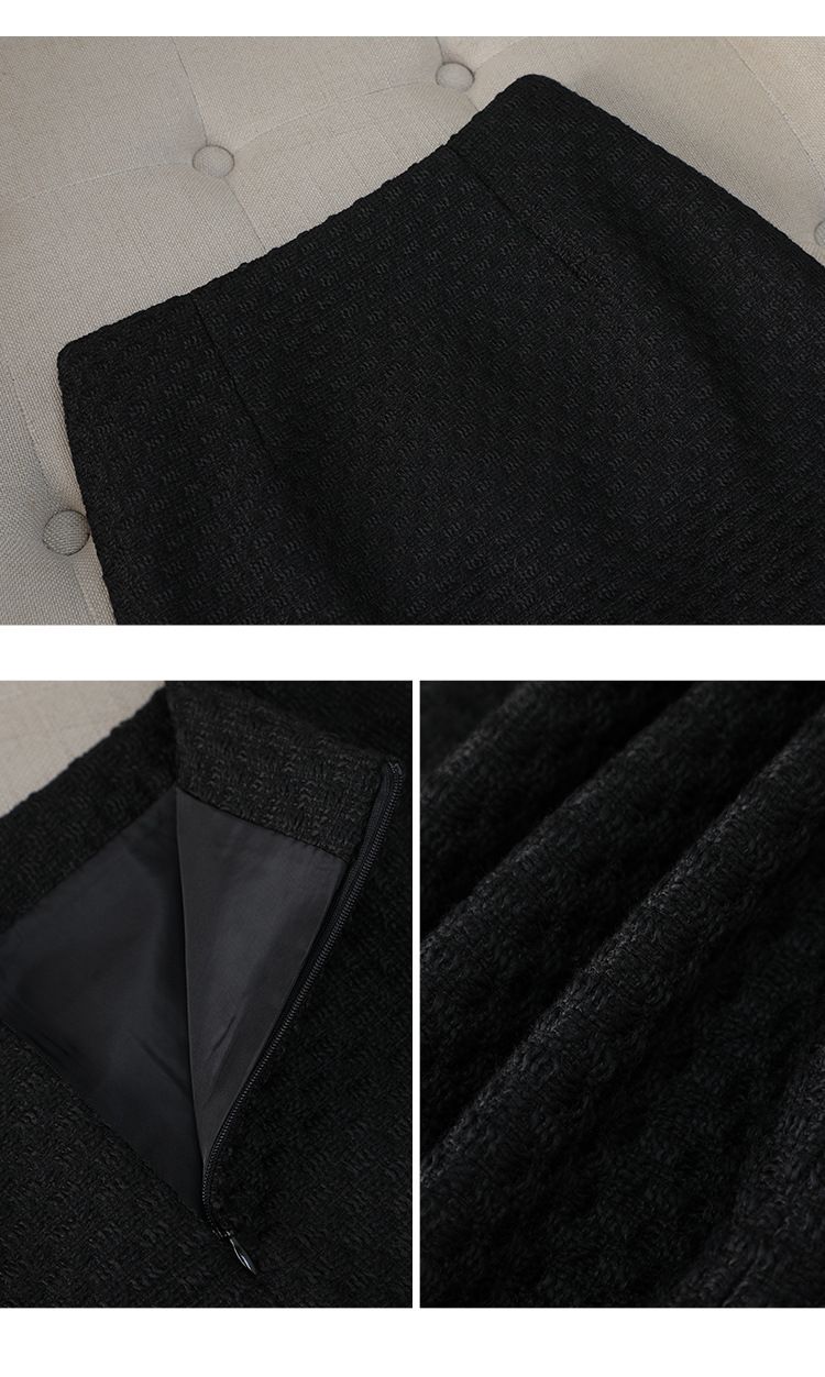 Roupas femininas, saia curta com cauda de peixe, temperamento moderno, traje profissional, roupa formal_voghion.com