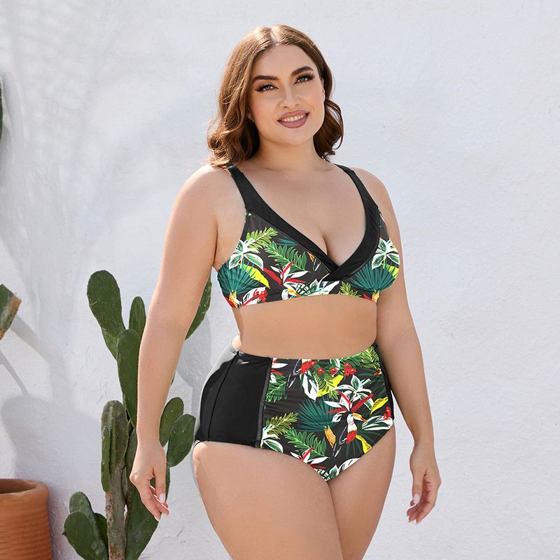 Hot Selling Bikini Sexy Plus Fat Plus Multi-Color Optional Split Swimsuit for Women_voghion.com