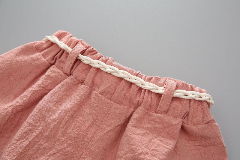 Ensemble deux pièces pour mère et fille, short à manches courtes et col rond, imprimé pastèque_voghion.com