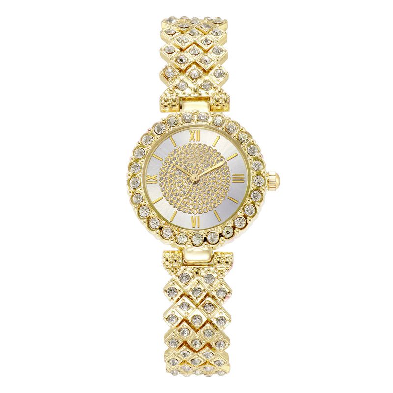 Women's Small Gold Watch Bracelet Watch Light Luxury Simple High-end Sense New Women's Watch with Diamond Dial Watch wristwatch_voghion.com