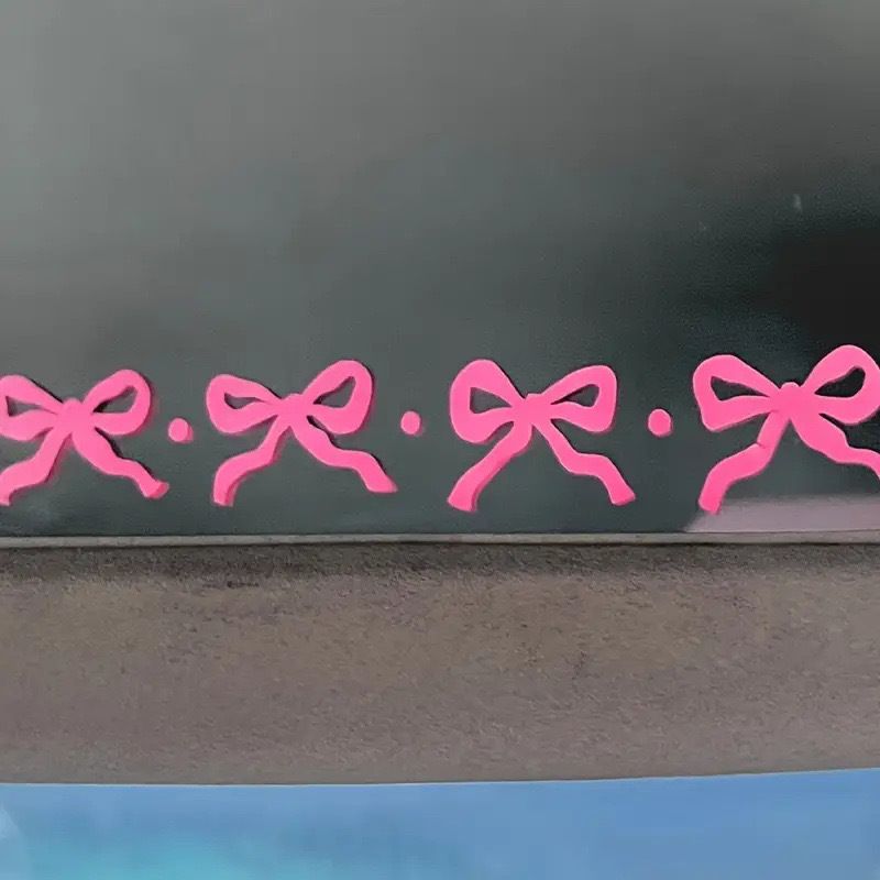 Autocolant auto, tehnică de sculptură cu fundițe mici, oglindă retrovizoare pentru machiaj, caroserie auto, autocolant decorativ pentru geamuri_voghion.com