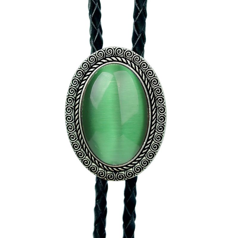 Neue Stil Jade Hemd Kette Bolo Hals Seil Halskette Krawatte_voghion.com