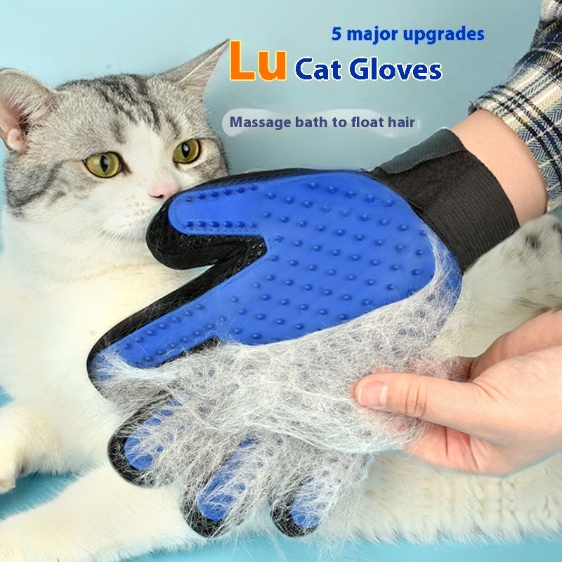 Guantes para gatos, perros, suministros, herramientas para el cuidado de gatos, para bañar, cuidar y cepillar a los perros para eliminar los restos flotantes._voghion.com