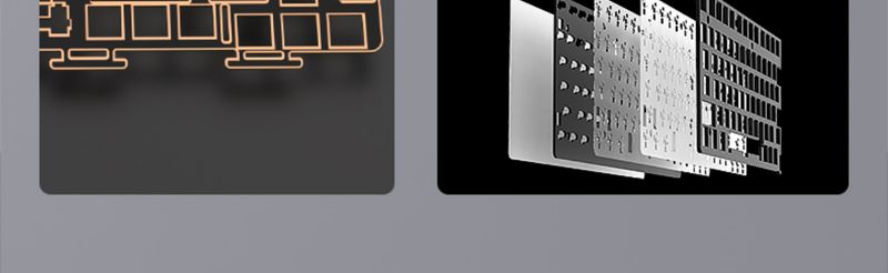 Kit de teclado numérico Heji Snake Al75v2 com junta de metal CNC de alumínio Tuo sem fio de três modelos RGB personalizado_voghion.com