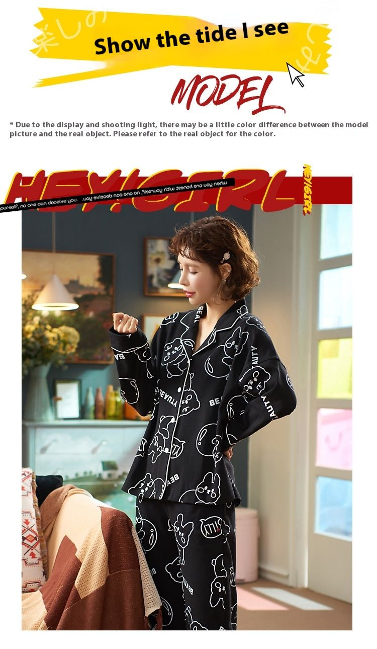 Autumn winter new women's cardigans, pajamas, cotton casual loose long sleeves, plus size, spring and autumn fashionable_voghion.com