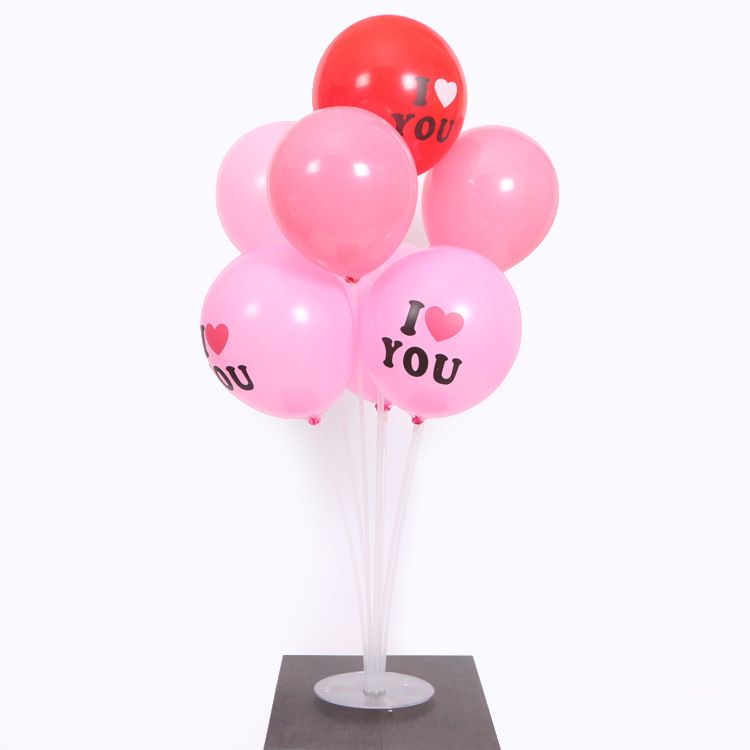 Ballontafelstandaard - Herbruikbare plastic displaystandaard voor bruiloften, verjaardagen, Valentijnsdag en feestdecoratie (PS/PET-materiaal, bulkverpakkingsopties)_voghion.com