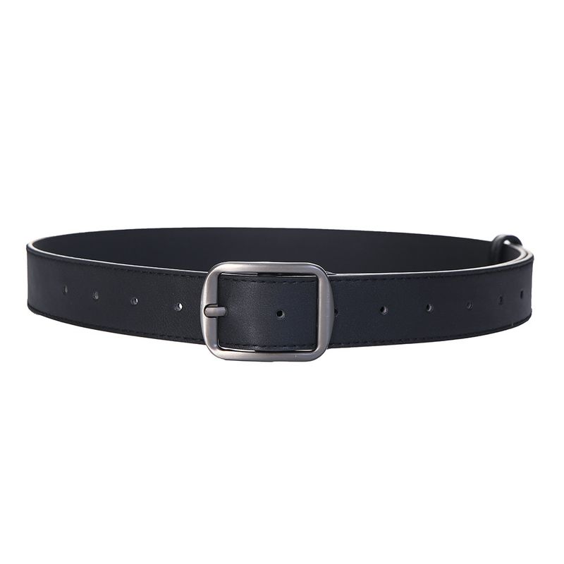 Frühling Neue Herren Trendy Echtes Leder Junge Vielseitig Casual Jeans Rindsleder Gürtel Männer Dornschließe Schwarz_voghion.com