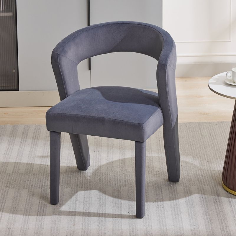 Neuheit Sessel, Loungesessel, Polsterstühle, Einzelsofa, Wannenstuhl, Einzelner Stuhl, 59x60x79 Cm, Samt, Tragfähigkeit 150 Kg, Grau_voghion.com