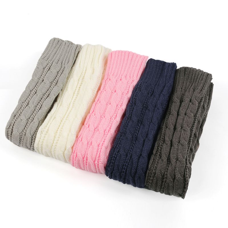 Woolen Long Fingerless Gloves Knitting Fried Dough Twists Figure 8 Open Finger For Women Autumn And Winter Acrylic Wool_voghion.com